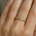 925 Sterling Silver Vintage Gold Wave Ring